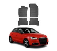 Tappetini in gomma per auto compatibili con Audi A1 8X 2010-2018 OMAC Adatta 3D Nero