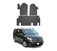 Tappetini in gomma per auto compatibili con Mercedes Vito III W447 2014-2023 OMAC Adatta 3D Nero