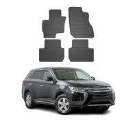 Tappetini in gomma per auto compatibili con Mitsubishi Outlander III Phev 2014-2020 OMAC Adatta 3D Nero
