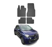 Tappetini in gomma per auto compatibili con Renault Twingo III 2014-2023 OMAC Adatta 3D Nero