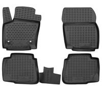 WALSER Tappetini in gomma per auto XTR su misura compatibile con Ford Mondeo 4 2007-2015, Tappetini auto antiscivolo, protezione vano piedi
