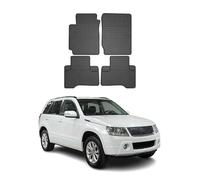 Tappetini in gomma per auto, Tappetino Auto, Tappeti Gomma Auto compatibili con Suzuki Grand Vitara 2005-2014 OMAC Adatta 3D Nero