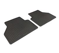 Tappetini in gomma per VW Caddy V (2 pezzi, posteriori), inodore, bordo 1 cm, nero