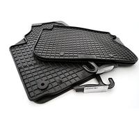 Tappetini in gomma per VW Caddy V dal 2021 (set da 4 pezzi), per interni, senza odori, bordo di 1 cm, colore nero