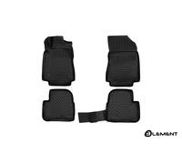 Element Tappetini in Gomma 3D su Misura per Citroen C3 (CIII) 2016-> Hatchback 4 pez.
