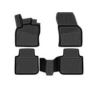 Element tappetini in Gomma 3D Premium su Misura Adatti per Skoda Kodiaq, Mk1 (I), 2017-2022, 4 Pezzi.