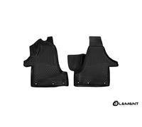 Tappetini in gomma premium per VOLKSWAGEN Transporter, 2015->, minivan, 2 pez.