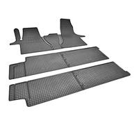 Tappetini in gomma su misura per auto, ideali per VW T6.1 Caravelle Transporter dal 2019 - 9 sedili