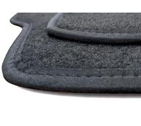 Tappetini in Moquette compatibili con Fiat 127 Sport 70 hp, posteriore intero Cucitura Nera