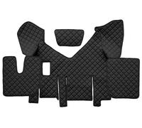 Tappetini In Pelle Trapuntata Neri Per Iveco Stralis XP 2013+ Con Frigo Manuale