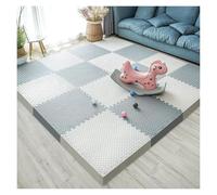 Tappetini in Schiuma di Peluche, Tappetino for esercizi anti-fatica ad alta densità, 12 pollici x 12 pollici, tappetino for palestra domestica(Style2,24pcs)