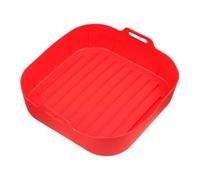 Tappetini in silicone per friggitrice ad aria, antiaderenti, riutilizzabili, per uso alimentare, per cucinare a microonde, pizza, patatine, pancetta, snack, torte, verdure, cucina, casa, feste
