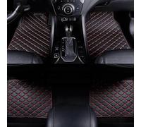 Tappetini In Similpelle PU per Lamborghini Centenario LP 770-4 Coupe 2016 2017 2018 - Antipolvere, Impermeabili E Antiscivolo - per Un Nuovo Livello Di Comfort Di Guida,Black-red