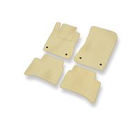 Mossa Premium tappetini auto in velluto compatibili con Mercedes-Benz CLS W219 (2004-2010) - tappeti auto - beige 1
