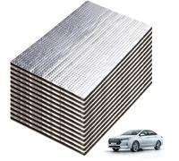 Tappetini Isolanti per Auto, 12 pezzi, Tappetino fonoassorbente per Auto, Isolamento Acustico, Isolante, Ignifugo, Impermeabile, 40 cm x 25 cm x 5 mm
