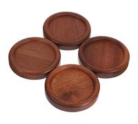 Tappetini isolanti termici rotondi da 4 pezzi Sottobicchieri in legno Tappetini