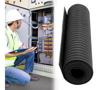 Tappetini isolati antiscivolo per sicurezza elettrica, tappetini da lavoro in gomma isolante ad alta tensione personalizzabili per sale di distribuzione di energia