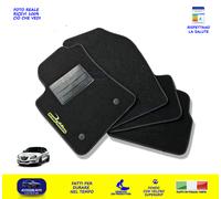 TAPPETINI LANCIA DELTA 2011 > tappeti ricami bottoni battitacco set nero da 4 in