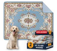 Tappetini lavabili per cani, confezione da 2 tappetini riutilizzabili con feromoni, 2026 Tappetini PuppyPad aggiornati 60 x 45 cm Super assorbenti e impermeabili per l'addestramento animali domestici