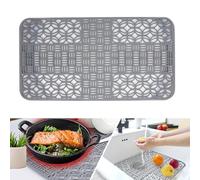 Tappetini Lavello Cucina, Tappetino Lavandino Cucina in Silicone 66 X 35cm, Tagliabile Su Misura Tappetino Lavello Cucina Silicone, Tappetino per Lavello Cucina, per Lavello in Fondo Alla Cucina