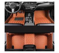 Tappetini Macchina Per Cayenne 2011 2012 2013 2014 2015 2016 2017 Tappetini Impermeabili Accessori Interni Tappetini Auto Lusso In Pelle PU Tappeti Per Auto(Marrone)