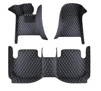 Tappetini Macchina Tappetini Auto Lusso In Pelle PU Per BMW X3 E83 2006 2007 2008 2009 2010 Tappetini Impermeabili Accessori Interni Tappetini Auto(Black White)