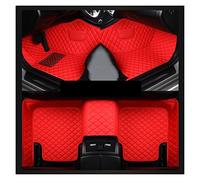 Tappetini macchina Tappetini Auto Personalizzati Per Bmw Per E60 Serie 5 2004 2005 2006 2007 2008 2009 2010 Anno Accessori Auto In Pelle Ecologica Auto Moquette(Rosso)