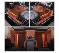 Tappetini macchina Tappetino Auto Su Misura Materiale ECO Per 98% 2 File Cinque Posti Oltre 2000 Modelli Guida Sia A Sinistra Che A Destra Auto Moquette(Marrone)