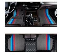 Tappetini macchina Tappetino Auto Su Misura Materiale ECO Per 98% 2 File Cinque Posti Oltre 2000 Modelli Guida Sia A Sinistra Che A Destra Auto Moquette(Black gray)