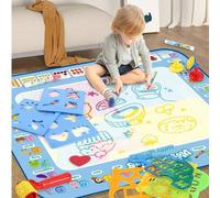 Tappetini magici riutilizzabili per disegnare e tela per acquerelli, adatti per bambini - divertimento pulito per dipingere, set da gioco portatile per l'arte, giocattolo educativo con lettere e numer