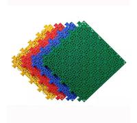 Tappetini modulari ad incastro colorati in PP da 12 pollici, piastrelle per campi sportivi all'aperto, pavimentazione per patio, piscina, lavanderia, garage, rimorc,Red-10PCS