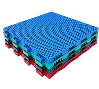 Tappetini modulari ad incastro da 12 pollici, drenaggio rapido, resistenti al freddo e alle alte temperature e facili da pulire, 10 pezzi(Blue)