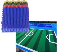 Tappetini modulari ad incastro fai da te da 12 pollici for campo da basket e da badminton, 10 pezzi(Green)