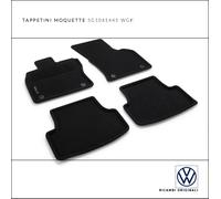 TAPPETINI MOQUETTE GOLF VOLKSWAGEN 4 PEZZI 5G1061445 WGK RICAMBI ORIGINALI