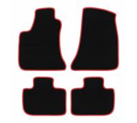 Tappetini moquette Lancia Thema II 2011-2014 berlina 4 pezzi Nero/Rosso CARLUX