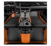 Tappetini Moquette Tappetini auto in pelle PU per Opel per Astra K 2016 2017 2018 2019 2020 antiscivolo impermeabili interni(Arancia)