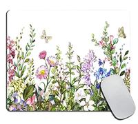 Tappetini Mouse Border with Herbs and Wild Flowers Tappetino per Mouse