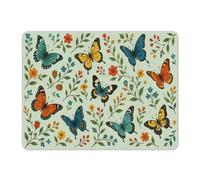Tappetini Mouse Colorful Butterflies and Blooming Botanicals Tappetino