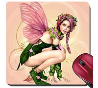 Tappetini Mouse, Computer Graphics of A Fairy with Butterfly Wing Mouse Pad Confortevole Tappeto Mouse Pratica Tampone per Mouse per Casa Gamers 25X30Cm