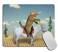 Tappetini Mouse Cowboy Cat Tappetino per Mouse PC 25x30cm