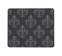 Tappetini Mouse Dark Grey Damask Pattern Art Gothic Victorian Gaming