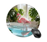 Tappetini Mouse Flamingo Whispers Mousemat | 20Cm Mousepad Lavabile Base In Gomma Tappetino Mouse Per Ufficio Lavoro Casa