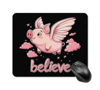 Tappetini Mouse Flying Pigs Believe Tampone per Mouse Laptop 25x30cm
