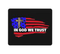 Tappetini Mouse in God We Trust American Flag Tappetino Mouse PC 25x30cm