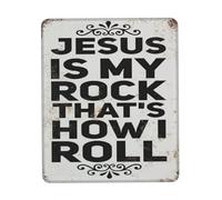 Tappetini Mouse Jesus Is My Rock That's How I Roll Christianty Faith Vintage Retro 25X30Cm Liscio Tappetino per Mouse Antiscivolo Mousepad per Pc Laptop