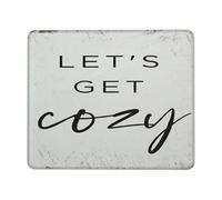 Tappetini Mouse Let's Get Cozy 25X30Cm Soffice Mouse Pad Confortevole Mousemat per Lavoro Gioco
