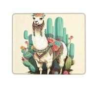 Tappetini Mouse Mexican Llama Cactus Tappetino Mouse Casa 25x30cm