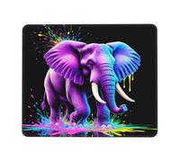 Tappetini Mouse Neon Rainbow Elephant with Colorful Paint Tappeto Mouse PC