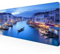 Tappetini Mouse Notte Tappeto Mouse Grande Piccola Città,Morbido Impermeabile Durevole Facile Da Pulire Superficie Antiscivolo Tappetino Da Gaming Resistente All'Usura,Regalo Uomo 1600x800x3mm Y1-1115