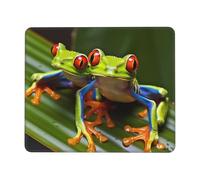 Tappetini Mouse Red Eyed Tree Frog 25X30Cm Antipolvere Mouse Pad Soffice Tappetino per Gioco Pc